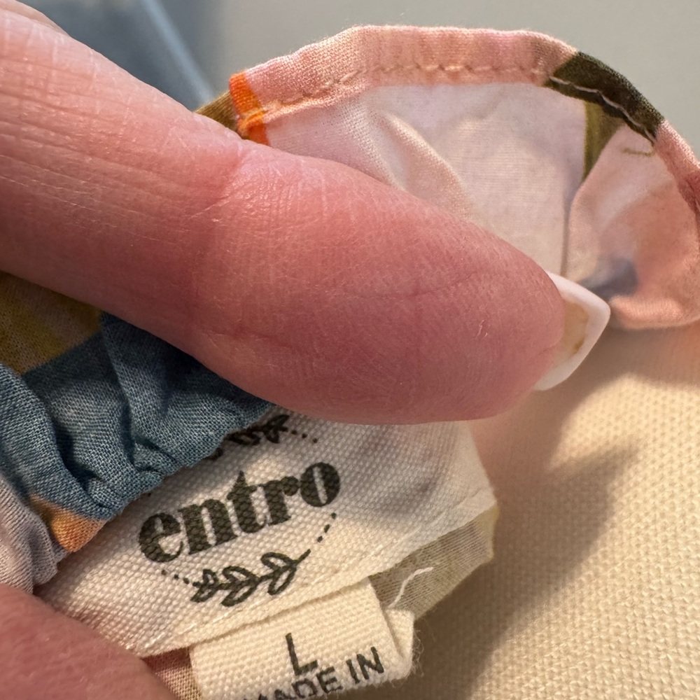 Entro Multicolor Patchwork Blouse - image 4